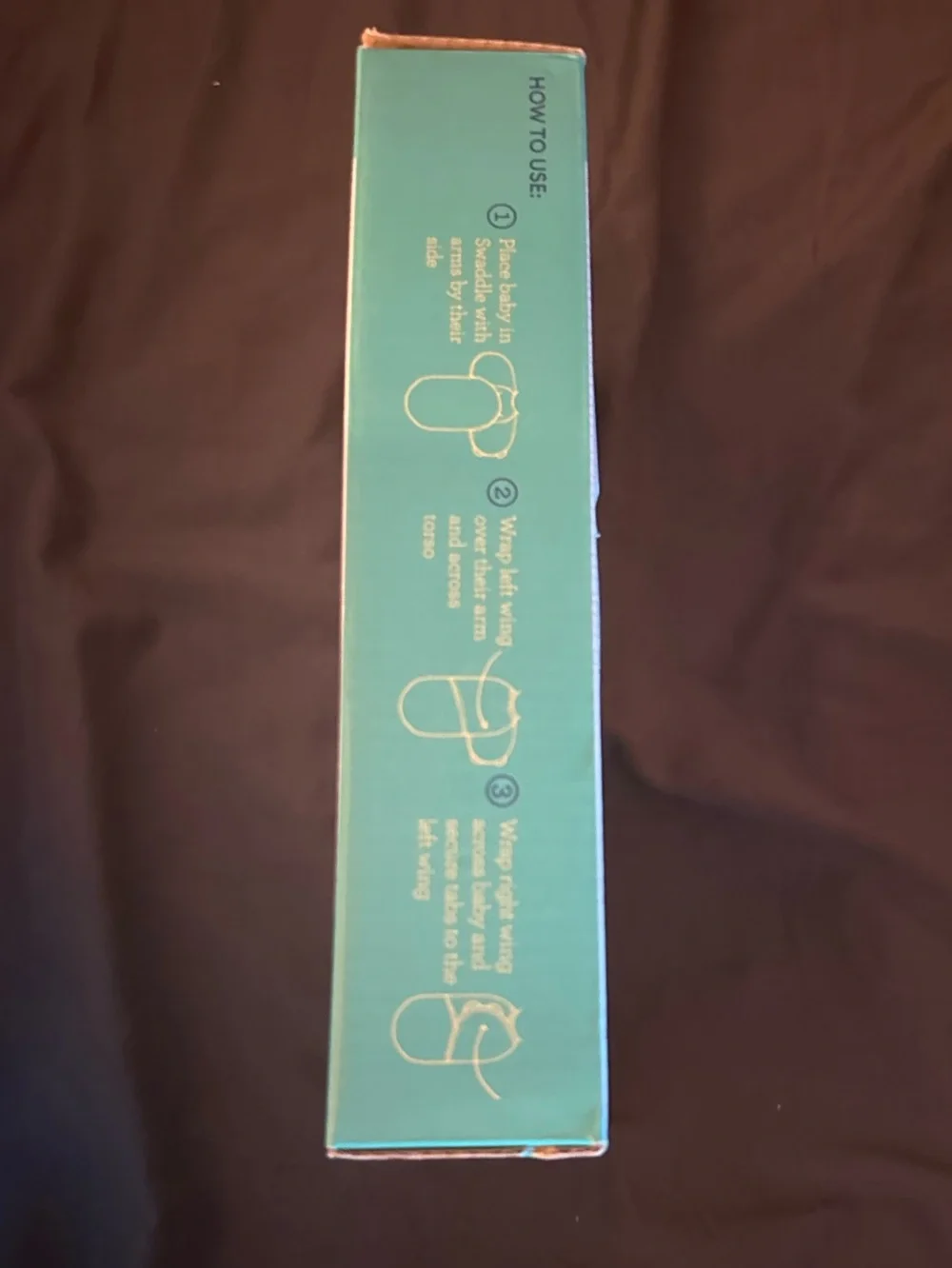 SwaddleMe Teal White Swaddle Box
